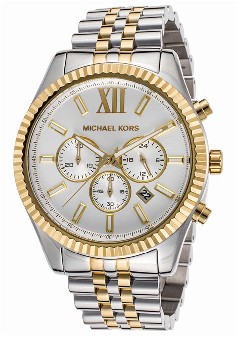 michael kors men's lexington two tone watch mk8344|Michael Kors lexington.